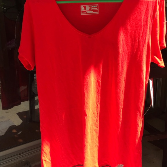 NEW BALANCE ORANGE SHIRT - Picture 3 of 3